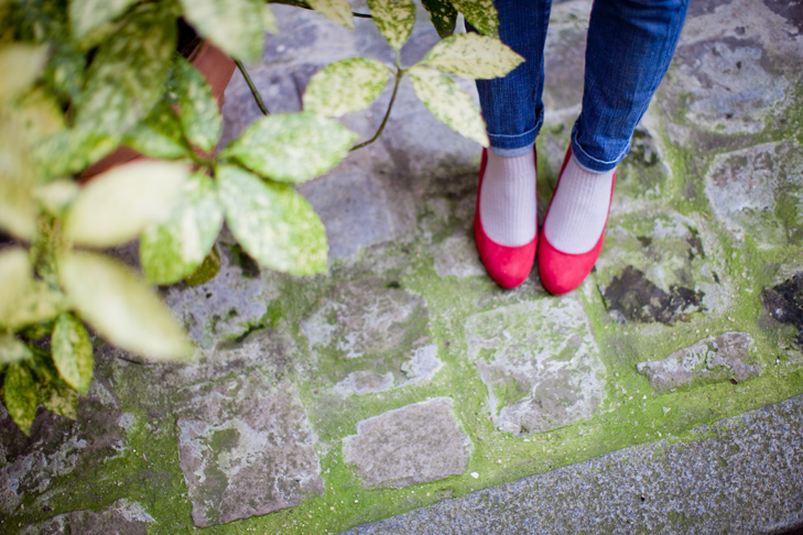 Escarpins rouge La redoute