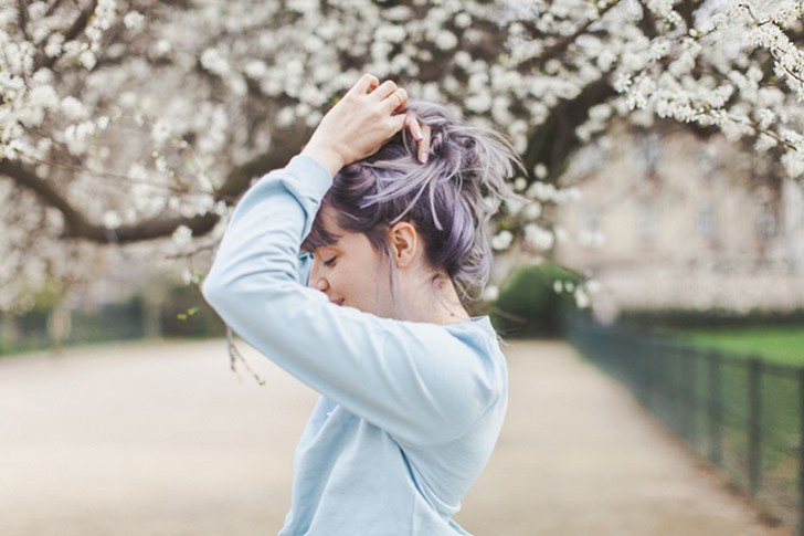 Cheveux violets bleus-54