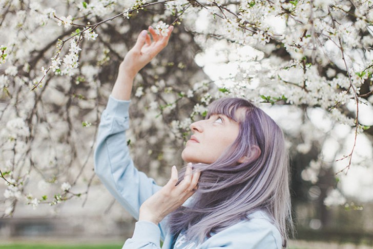 Cheveux violets bleus-65