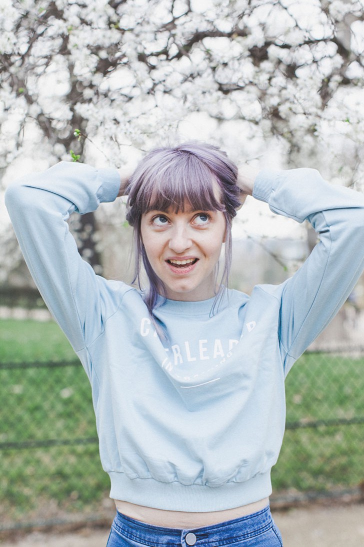 Cheveux violets bleus-73