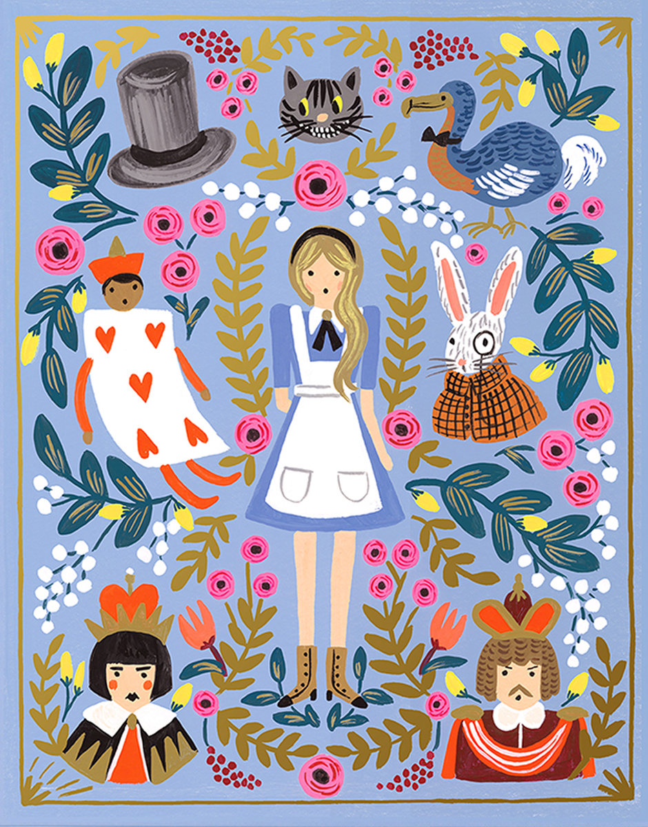 Livre illustré Alice in Wonderland